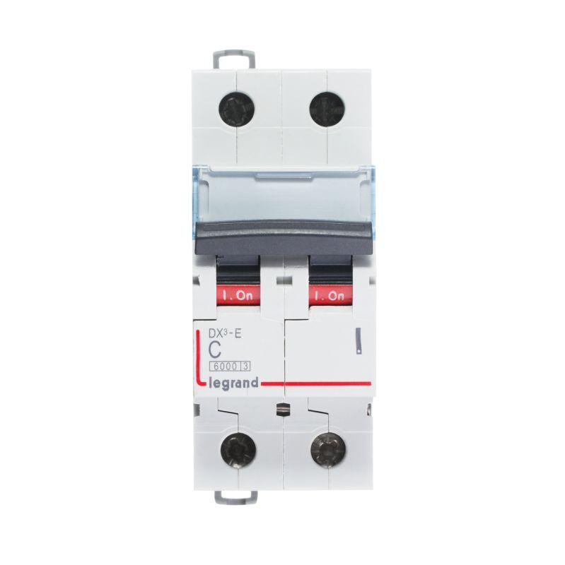 Выключатель автоматический модульный 2п C 20А 6кА DX3-E 6000 2мод. 230/400В Leg 407278