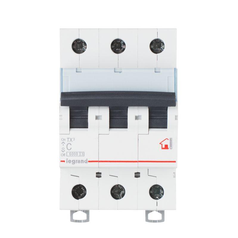 Выключатель автоматический модульный 3п B 16А 10кА TX3 6000 3мод. 400В Leg 403888